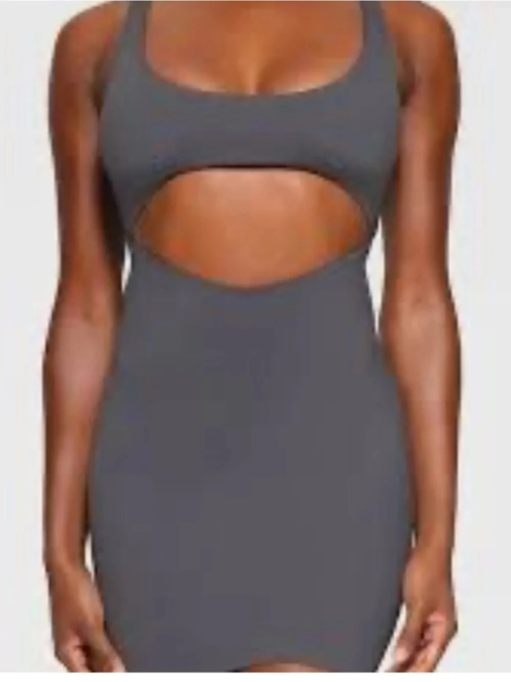 NWT Skims Recycled Swim Cut Out Tank Dress